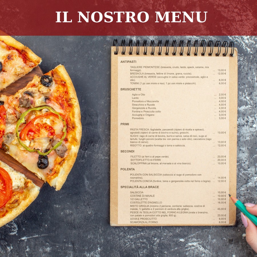 Menu - Ristorante Pizzeria Lo Zodiaco - Oulx